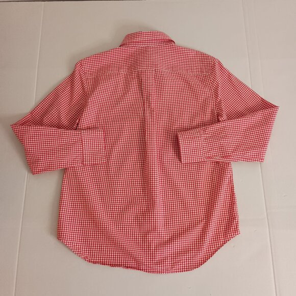 Ralph Lauren Boys Red White Gingham Button Up Shirt Size M 8–10 - Picture 7 of 15